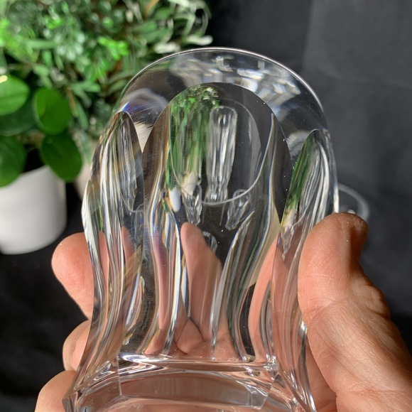 Set of 4 VTG Colonial Clear by Heisy crystal optic cut whiskey / rocks glasses - Picture 9 of 12